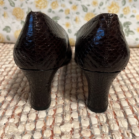 Ros Hommerson Snake Print Leather in Size 12 - Picture 8 of 8